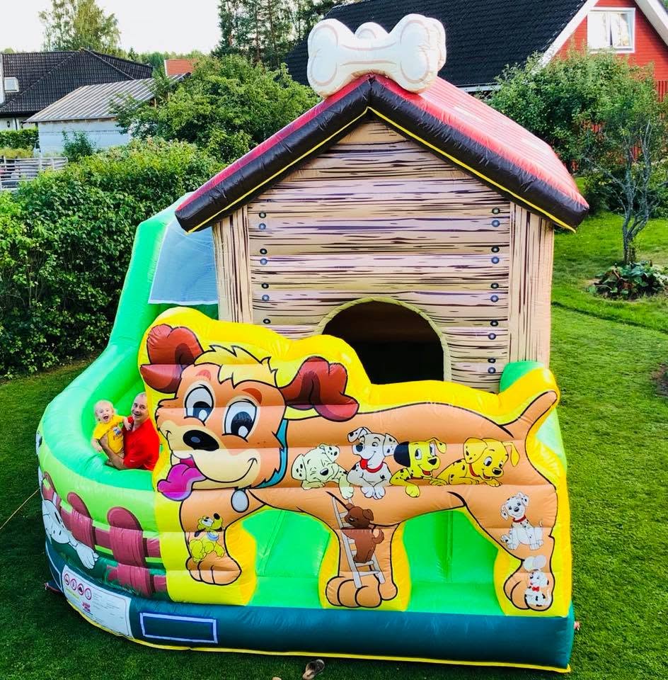 Stor hoppborg Hundgård 6x8 m för uthyrning